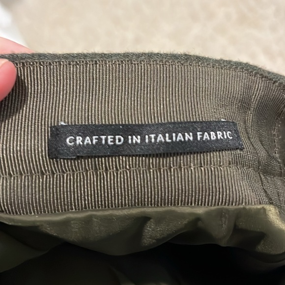 Madewell olive green lined miniskirt Size 4. Wool blend.  Never worn! - Picture 7 of 8